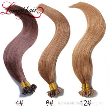 White Blond Malaysia Nail Or U Tip Hair Extension